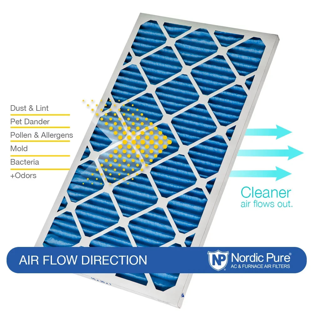 Filters (11_1/2x19_1/2) 7 Plus Carbon MERV Air Pleated Pack 3 12x20x1