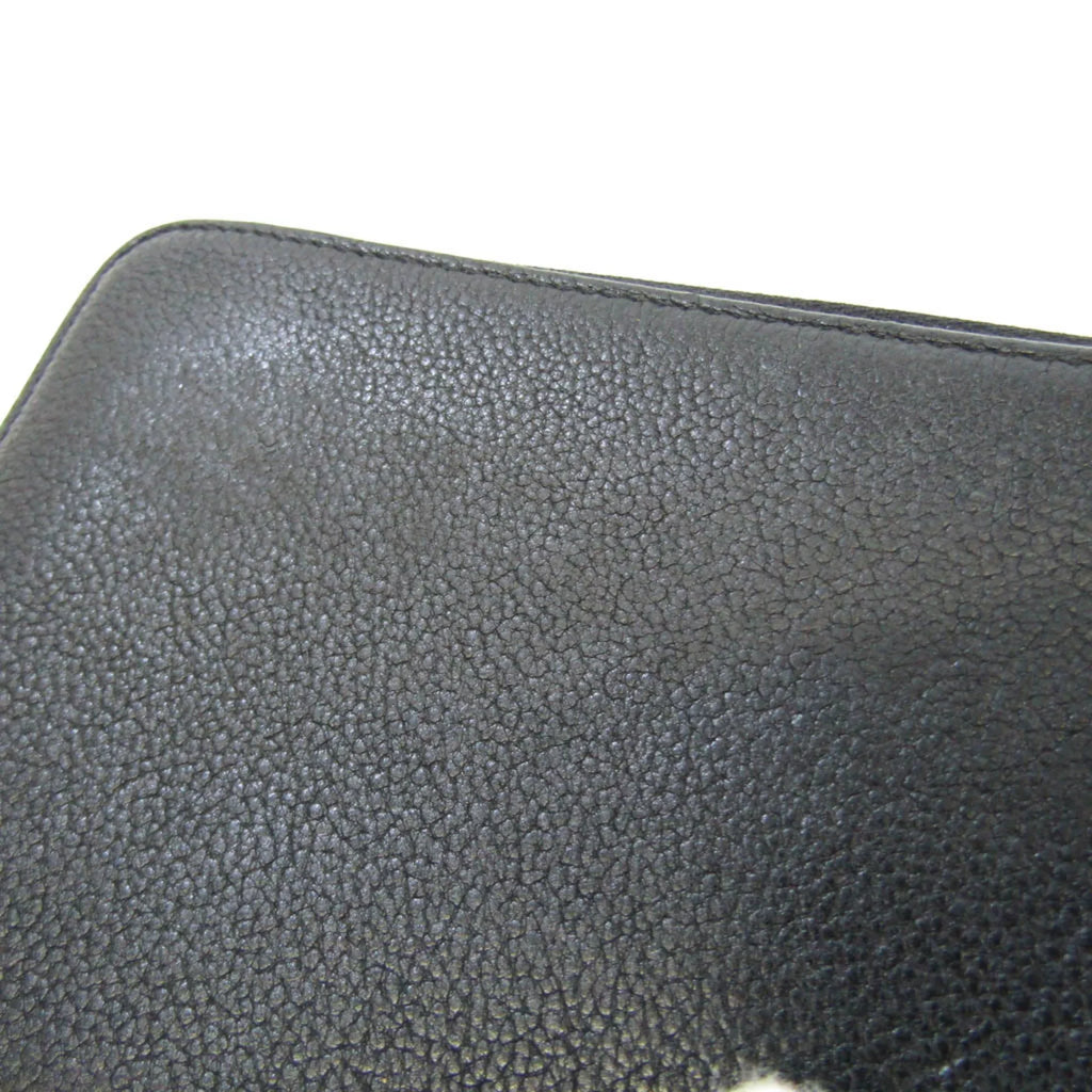 Pre-Loved Louis Vuitton Portefeuille Comet M60146 Women'S Veau Cachemire Leather Long Wallet (Bi-Fold) Noir (Good)