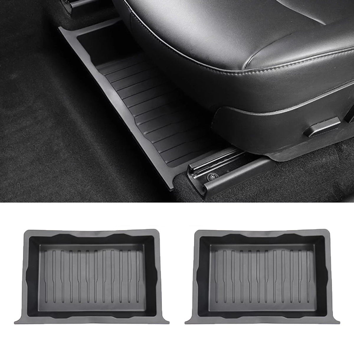 Tray Storage 2pcs Under Hidden Seat Underseat for Box Storage