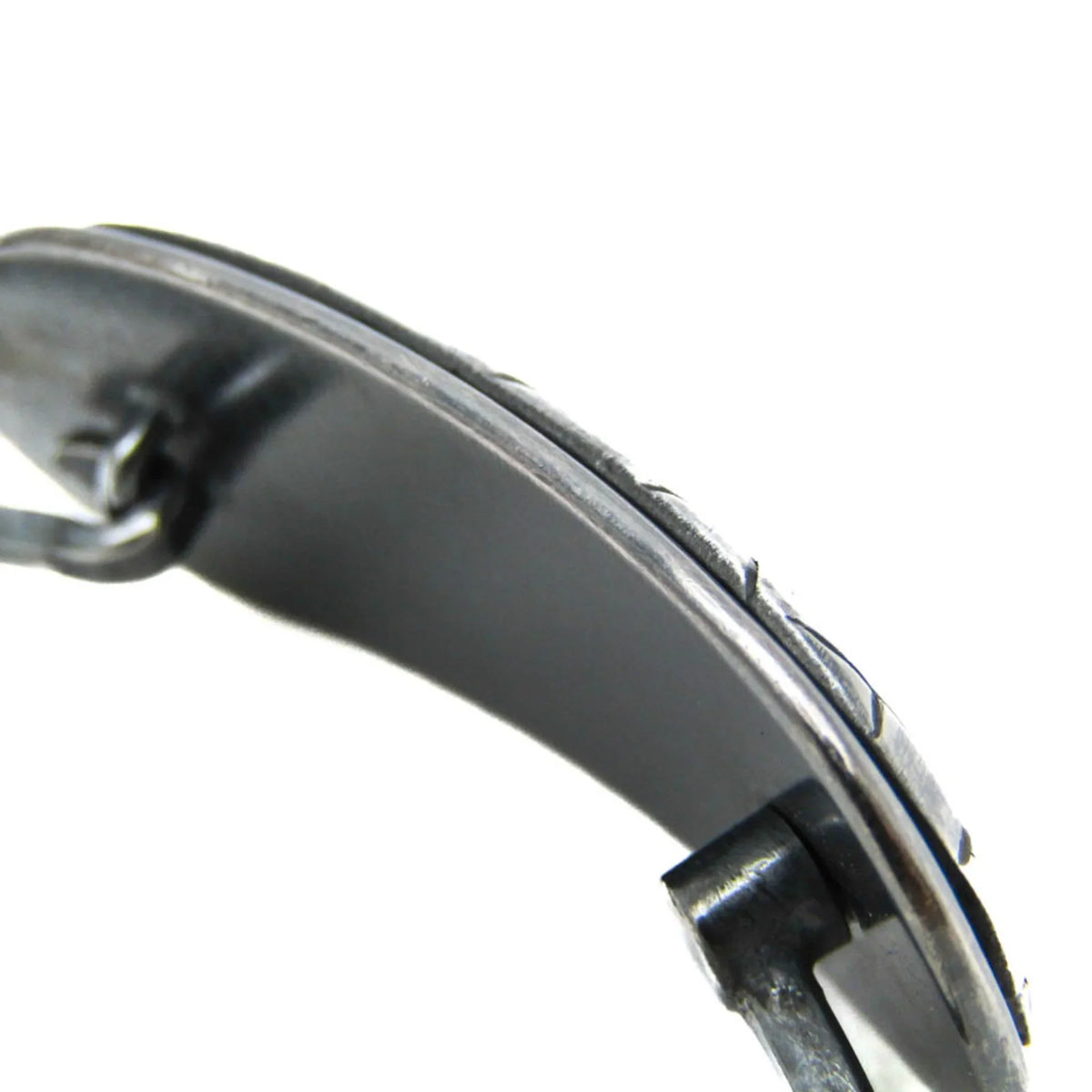 Pre-Owned Bottega (Good) Silver 925 Intrecciato Bangle Veneta Plate Silver