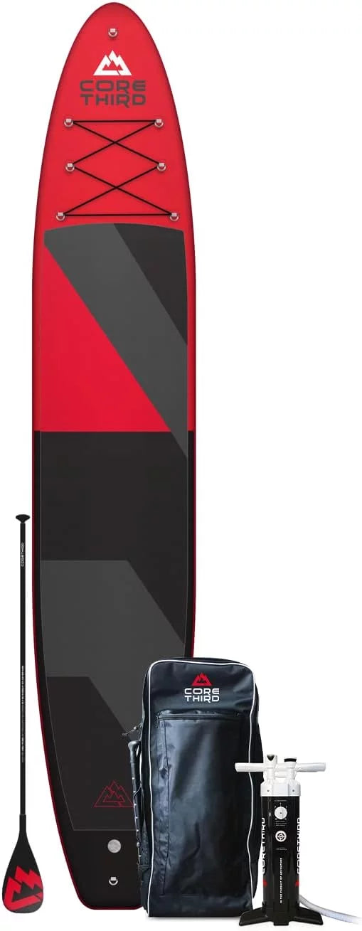 Kit Core Tahoe Inflatable and Lakes for Third 13'6" Complete Paddle with SUP Board Beaches