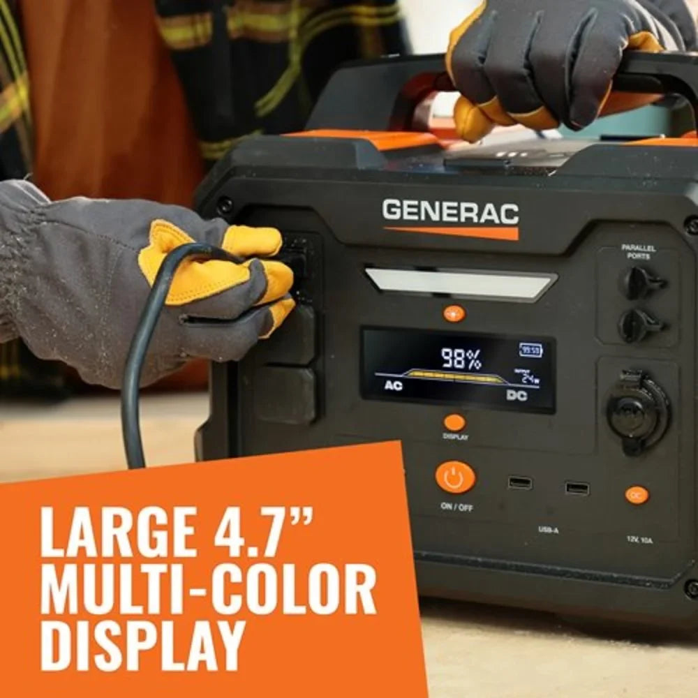 Panel Compatible Charging Generator - 1086Wh 1600/3200 Solar Generac Station Watts Portable Power Battery 8025 Powered