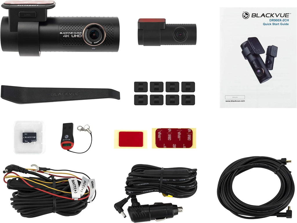Monitor Voltage Dashcam,Parking BlackVue 4K UHD Cloud microSD 32GB Plus Mode DR900X-2CH with Card