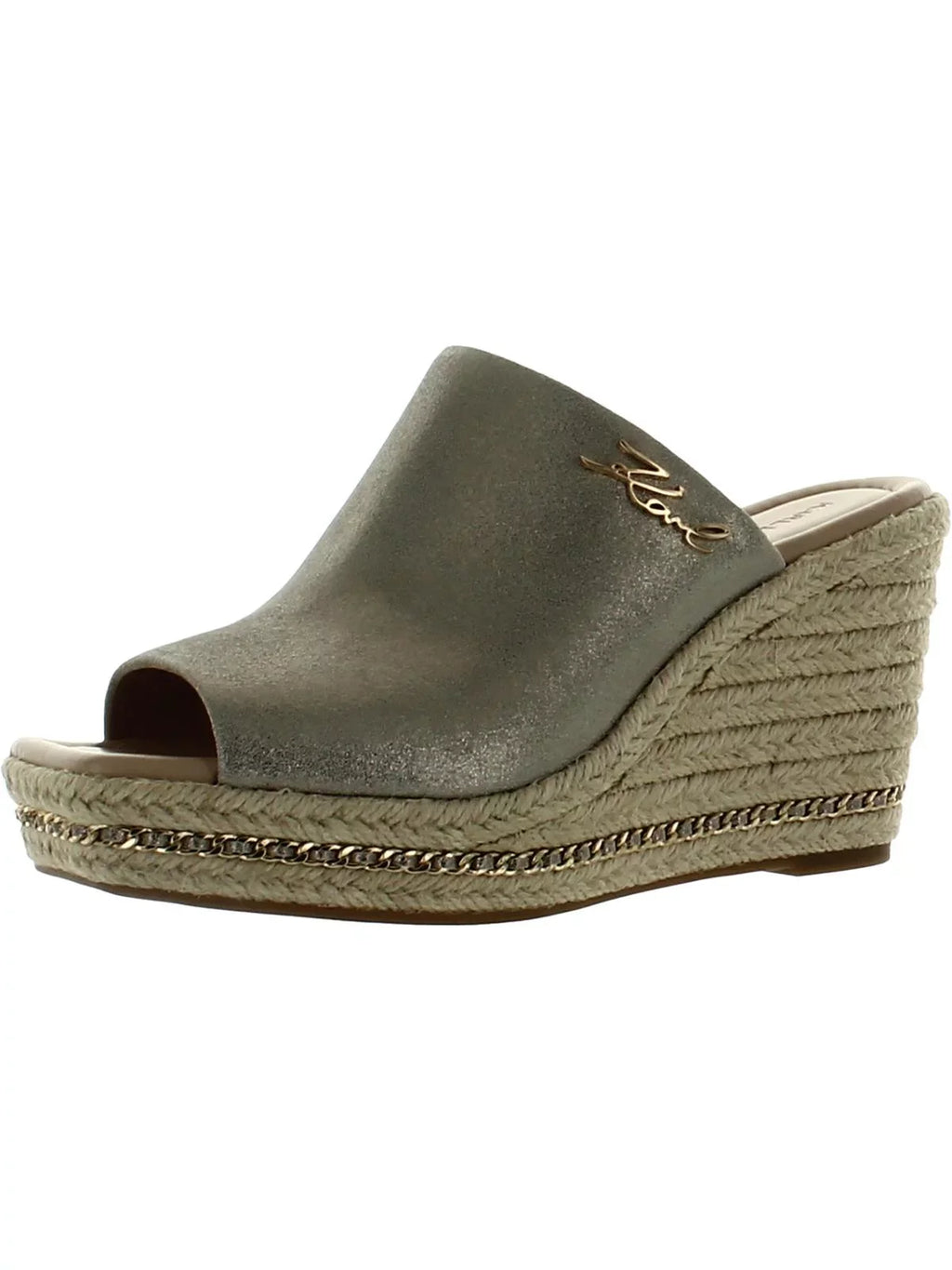 Corissa Wedge Womens Lagerfeld Sandals Paris Slides Karl Leather
