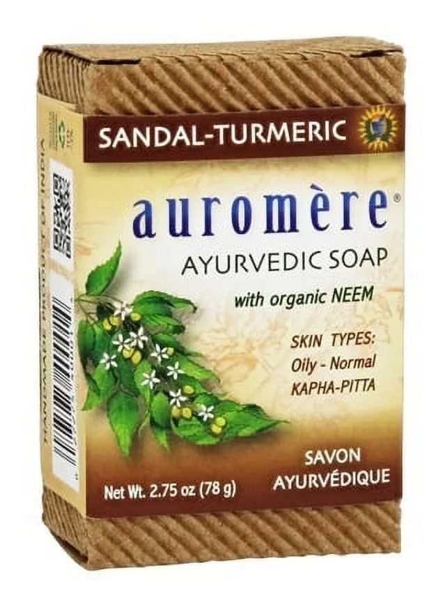 '- 2.75 Neem Sandal-Turmeric Bar with of by Auromere Organic oz. Ayurvedic (pack 6) Soap