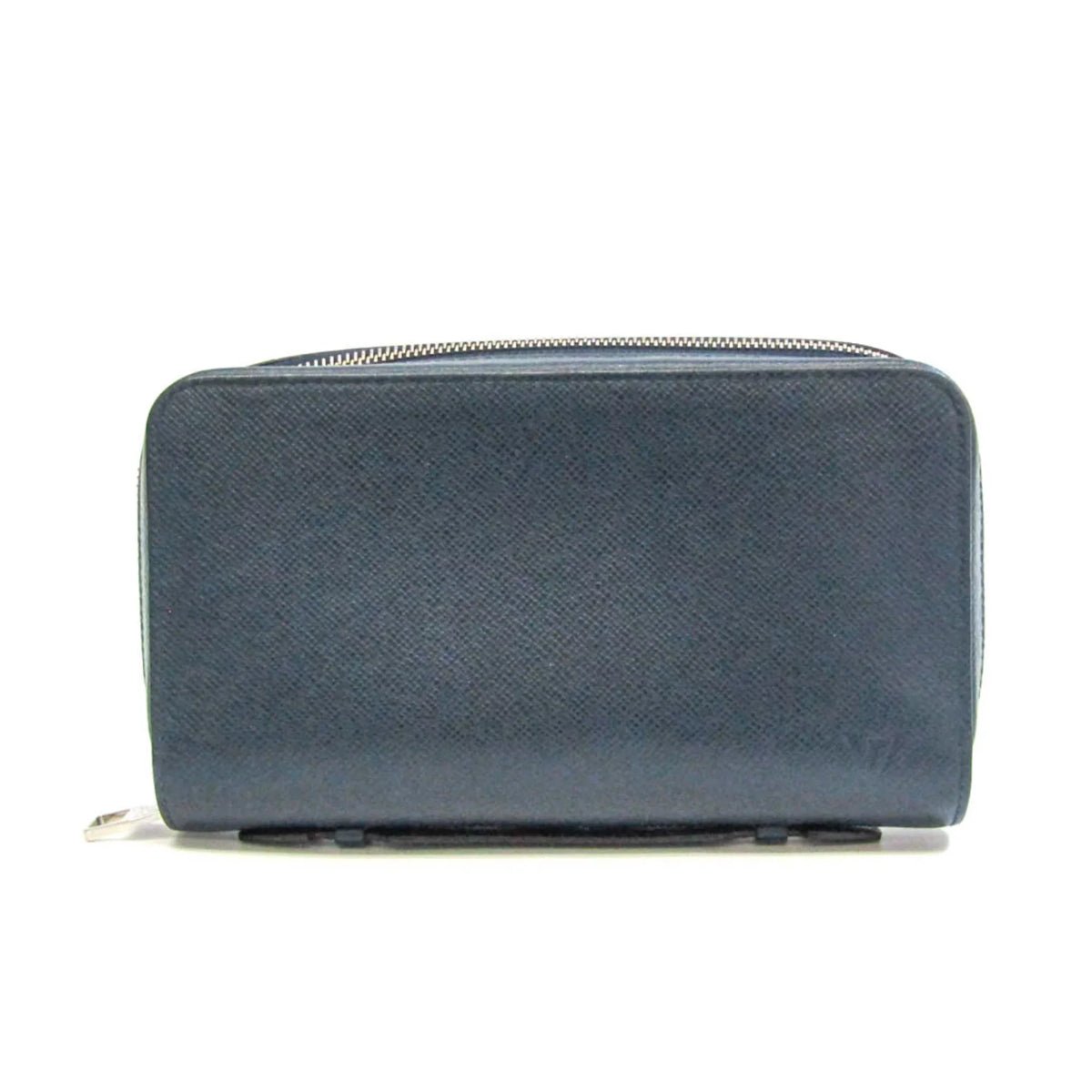 Second-Hand Louis Vuitton Taiga Zippy Xl M64019 Men'S Taiga Leather Long Wallet (Bi-Fold) Navy Navy (Good)
