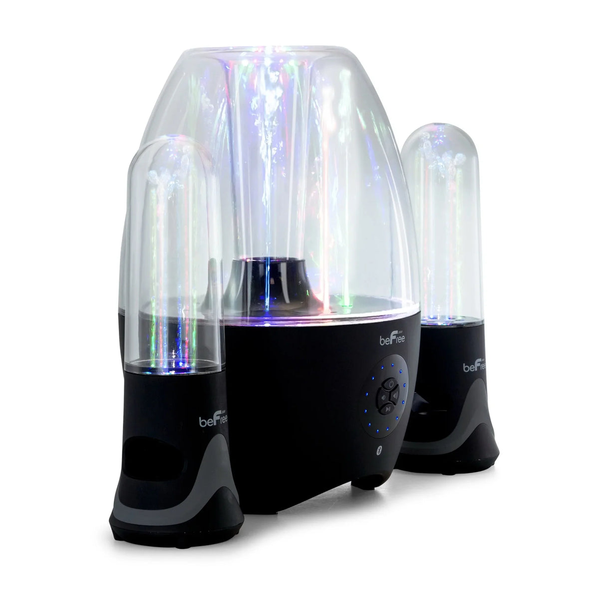 System, Bluetooth® LED 13.5"D, x Dancing 10.5"W Sound x 2.1-Channel Black, liquid 995102699M Multimedia 7.5"H Sound BeFree