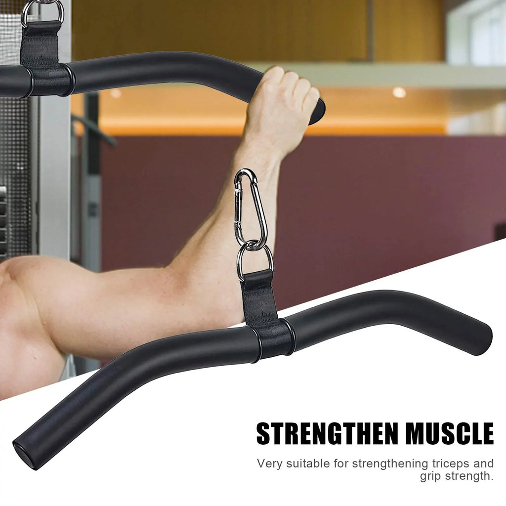 Press Pulldown Bar LAT Cable Cable LAT Tricep Pulldown Attachment Gym, Machine Machine Down Accessories, Equipment for Accessories, Attachment Weight