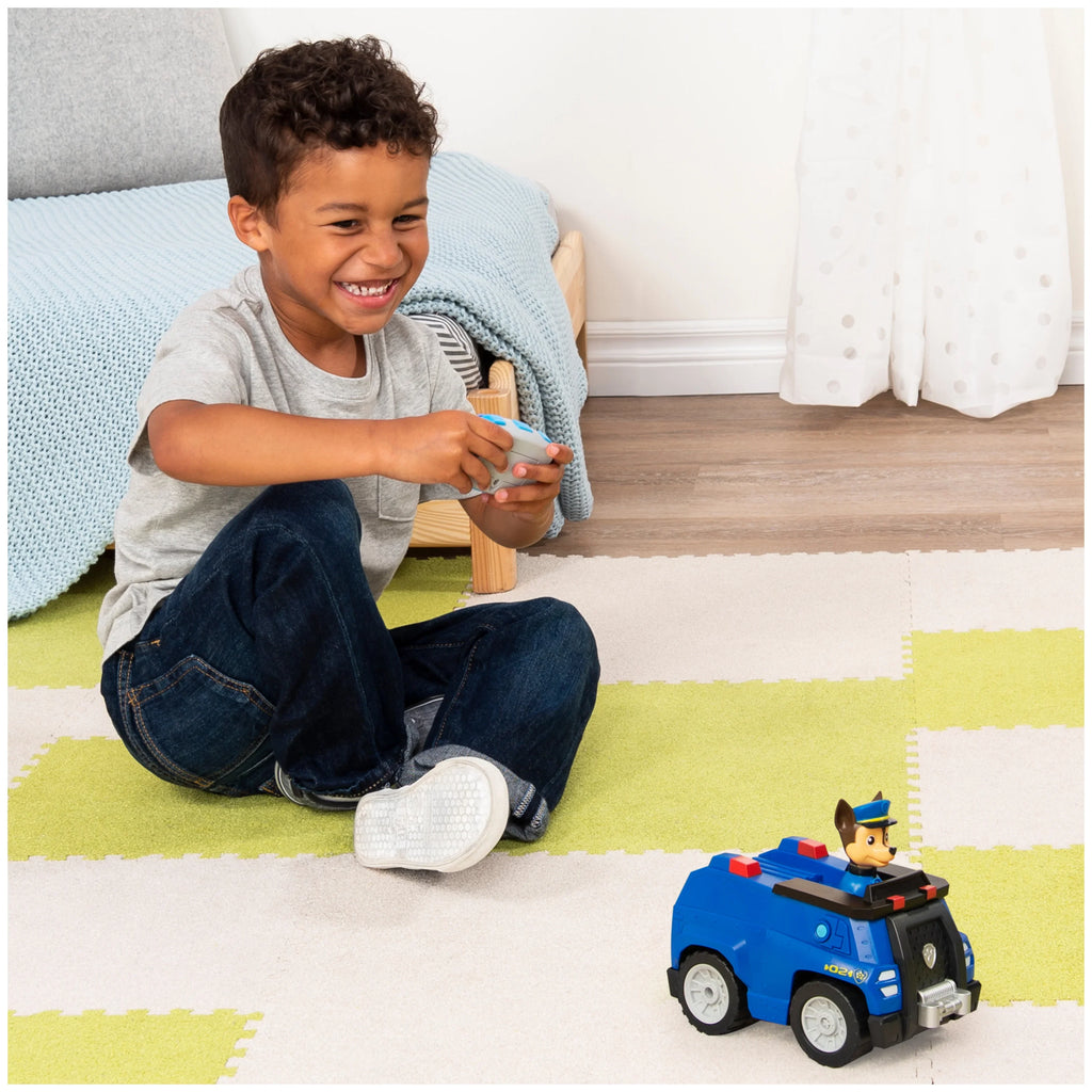 Paw Patrol, Chase Remote Control Police Cruiser With 2-Way Steering, For Kids Aged 3 And Up