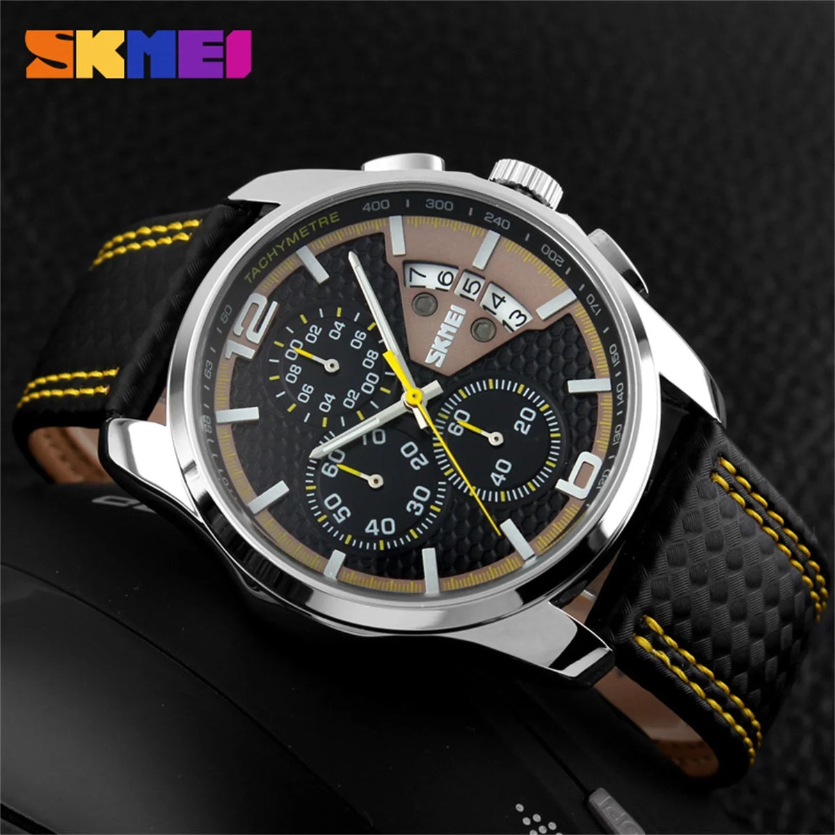 Large HLXD Luxury Men outfit Chronograph Fashion Face Waterproof Sports Analog Big Wrist Casual Watch Quartz Watches