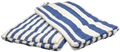 6 Pack Poolside Beach Pool Spa Towels Striped Blue/White 100% Ring Spun Cotton 30" X 60"