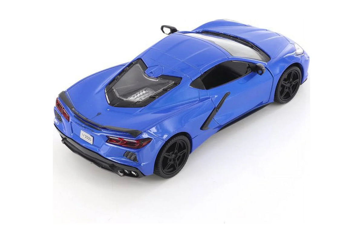 2020 Chevy Corvette C8 Stingray, Navy - Showcasts 79360/16D - 1/24 Scale Diecast Model Toy Car