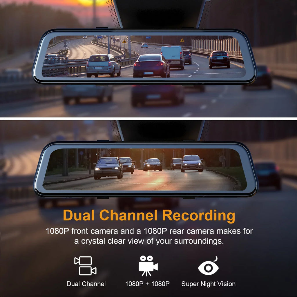 Mirror M2 Smart Rexing ADAS with Cam Dash BSD