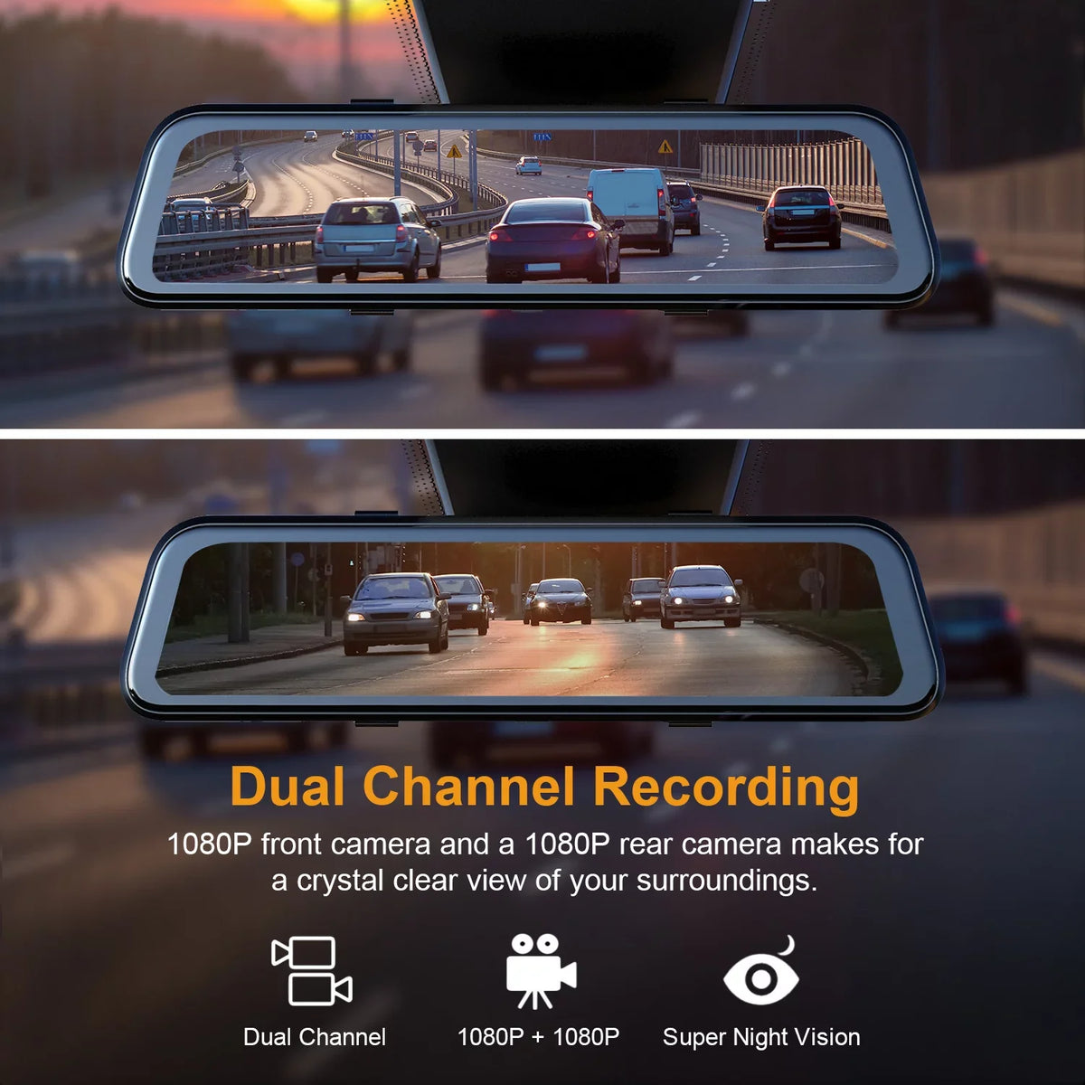 Mirror M2 Smart Rexing ADAS with Cam Dash BSD