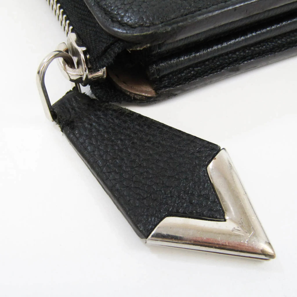 Pre-Loved Louis Vuitton Portefeuille Comet M60146 Women'S Veau Cachemire Leather Long Wallet (Bi-Fold) Noir (Good)