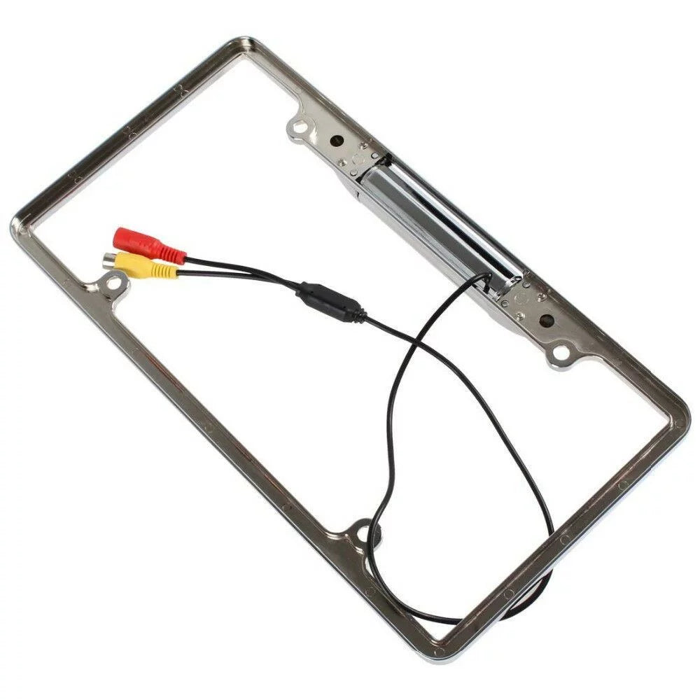 Car 170 License Plate Frame Rearview Reverse Backup Camera Kit Night Vision Us