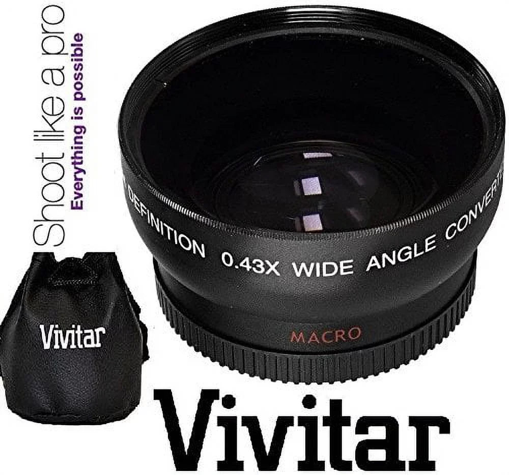 2-Pcs Hi Def Telephoto & Wide Angle Lens Kit For Fujifilm X-A5 (52Mm)