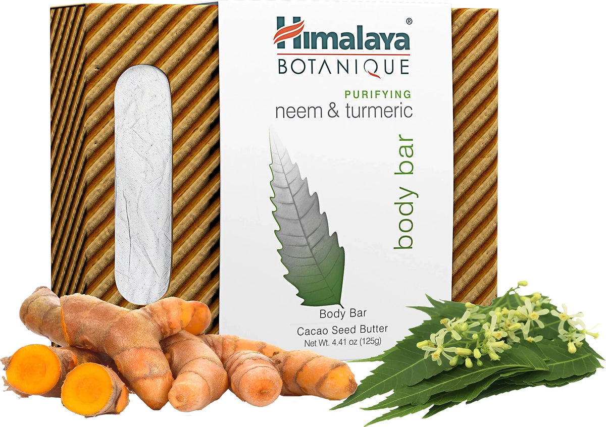 And Deep Prone Cleaning, Acne Skin, For Botanique 4.41 Bar Body Oz Total Purifying For A Oily Of & Turmeric Neem Himalaya 4). (Pack Body