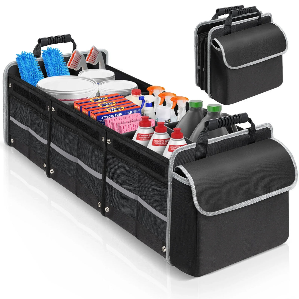 Trunk Cargo Container Compartment Storage Multi US Truck for Car SUV Organizer