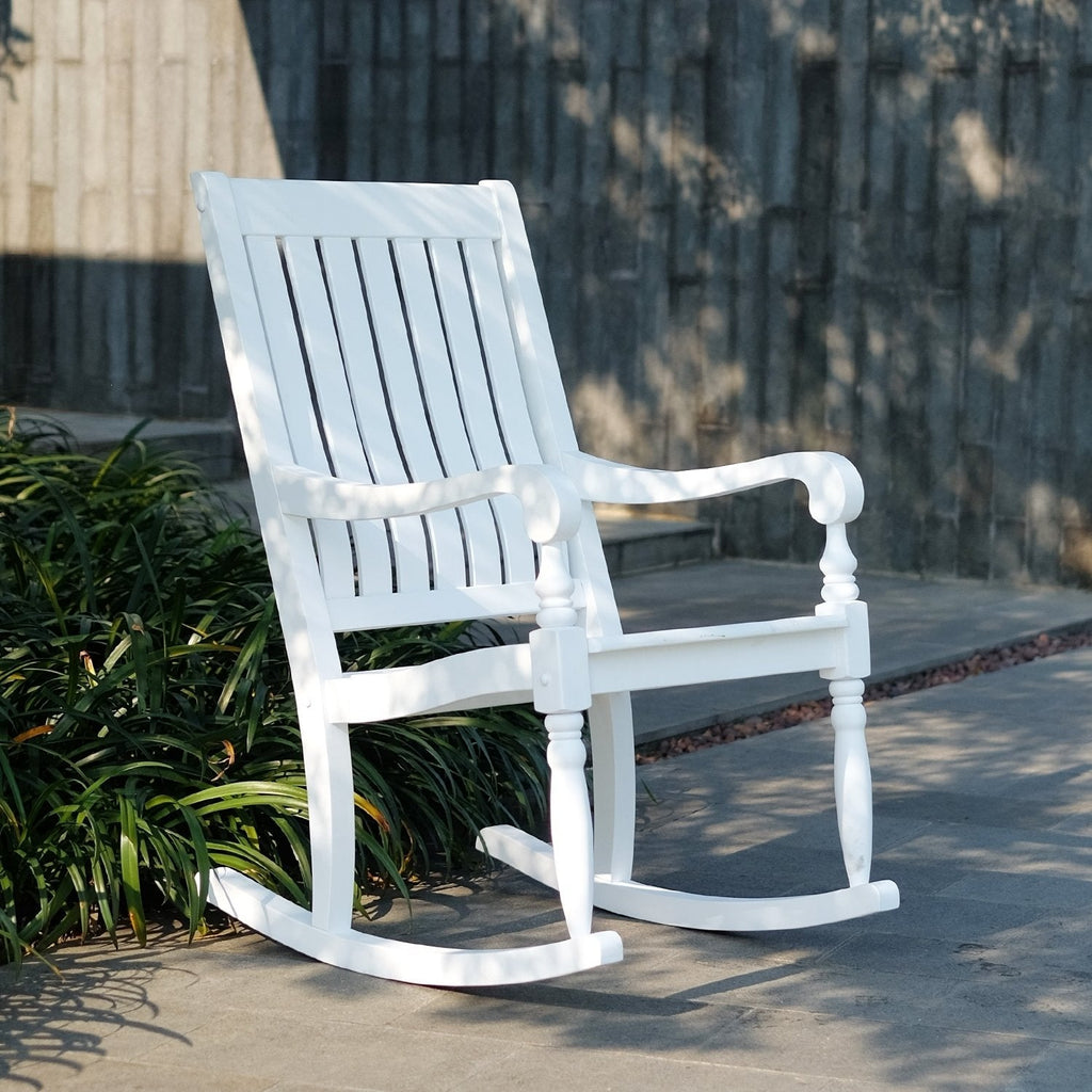 casual rocker cambridge porch mahogany lyon white