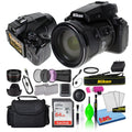 '+ Telephoto Nikon + Card + COOLPIX + Bag Zoom with P950 Filters 16MP More Super (26532) + Package Battery Camera Lens SD Extra 64GB Digital
