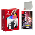 Cloth White Console OLED Pokemon Nintendo with Shining Pearl and Switch Cleaning Screen