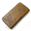 Pre-Loved Louis Vuitton Monogram Giant Long Wallet Round Zipper Zippy M69353 Unisex (Good)