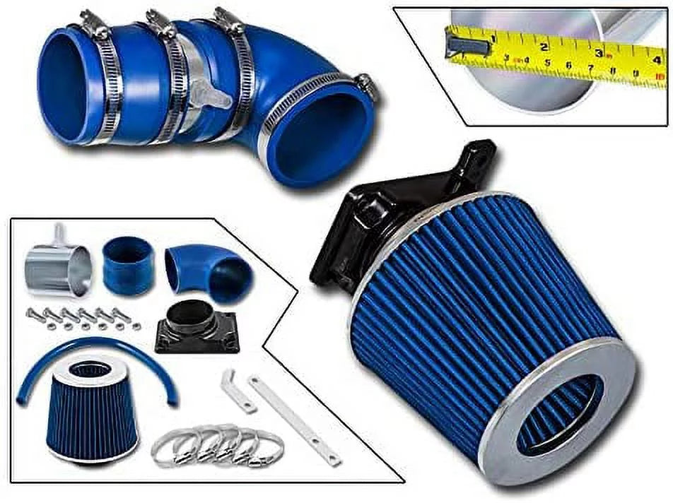 â€¦ Racing Kit For 02-07 2.0L Ram Air Short Intake Compatible Rtunes Lancer Combo Mitsubishi Filter BLUE +