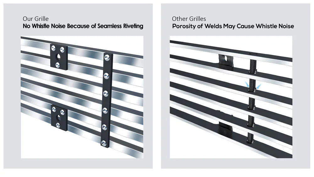 Aps Premium Stainless Steel Chrome 8X6 Billet Grille Compatible With Toyota 4Runner 2003-2005 Lower Bumper N19-S52456T