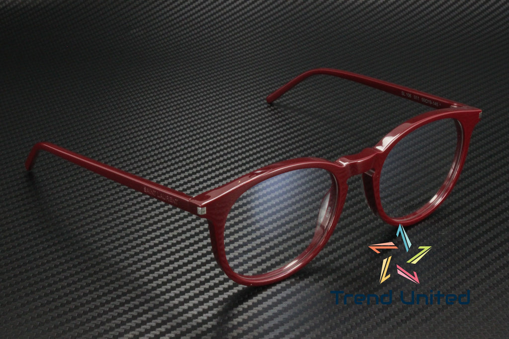 LAURENT Round Panthos 106 SAINT Eyeglasses Unisex 50 mm SL Oval 011 Burgundy