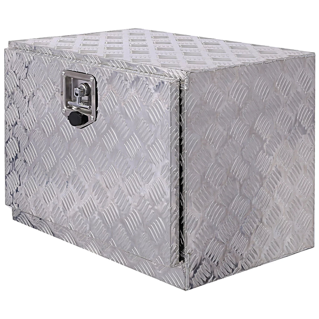 w/ Organizer, Box Truck Lock Box, Jarbalai Bed Keys, 24 Storage Silver exterior Box, Aluminum Tool inches Storage Tool Trailer Box, Underbody Tool RV Pickup