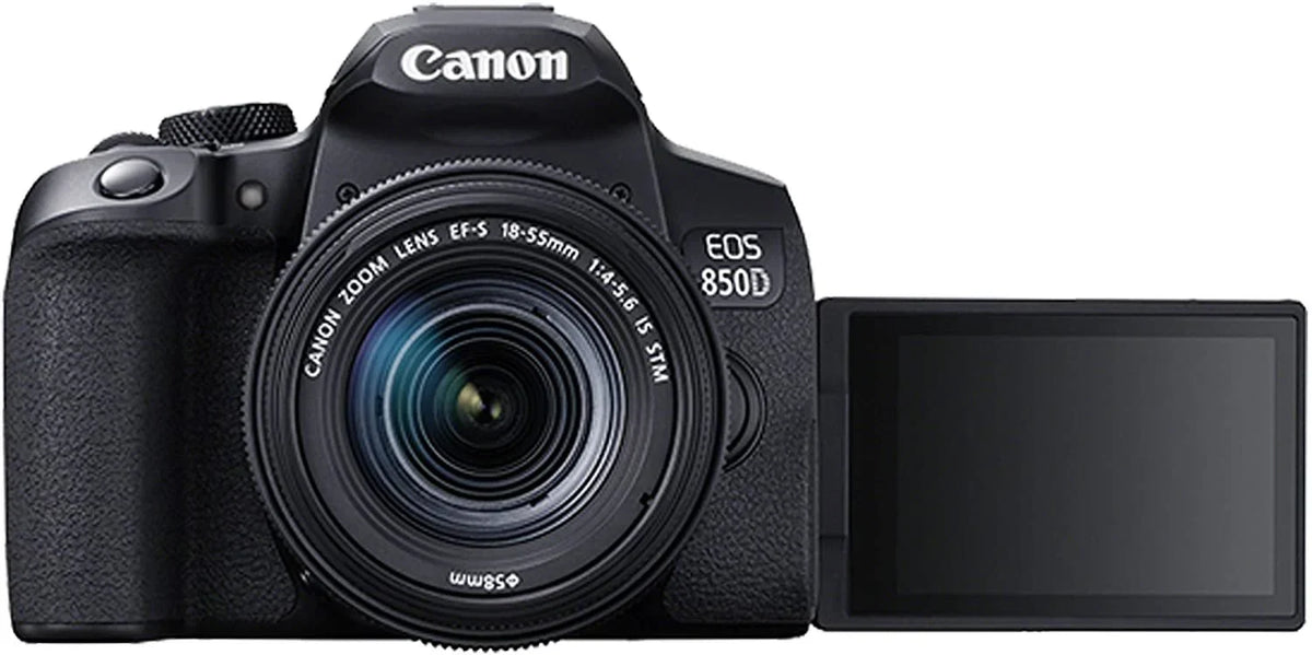 Tripod EOS Rebel Camera T8i w/EF-S 850D DSLR Filters + Canon Lens Case 36pc Memory Zoom + 18-55mm + 128GB Bundle STM + F/4-5.6