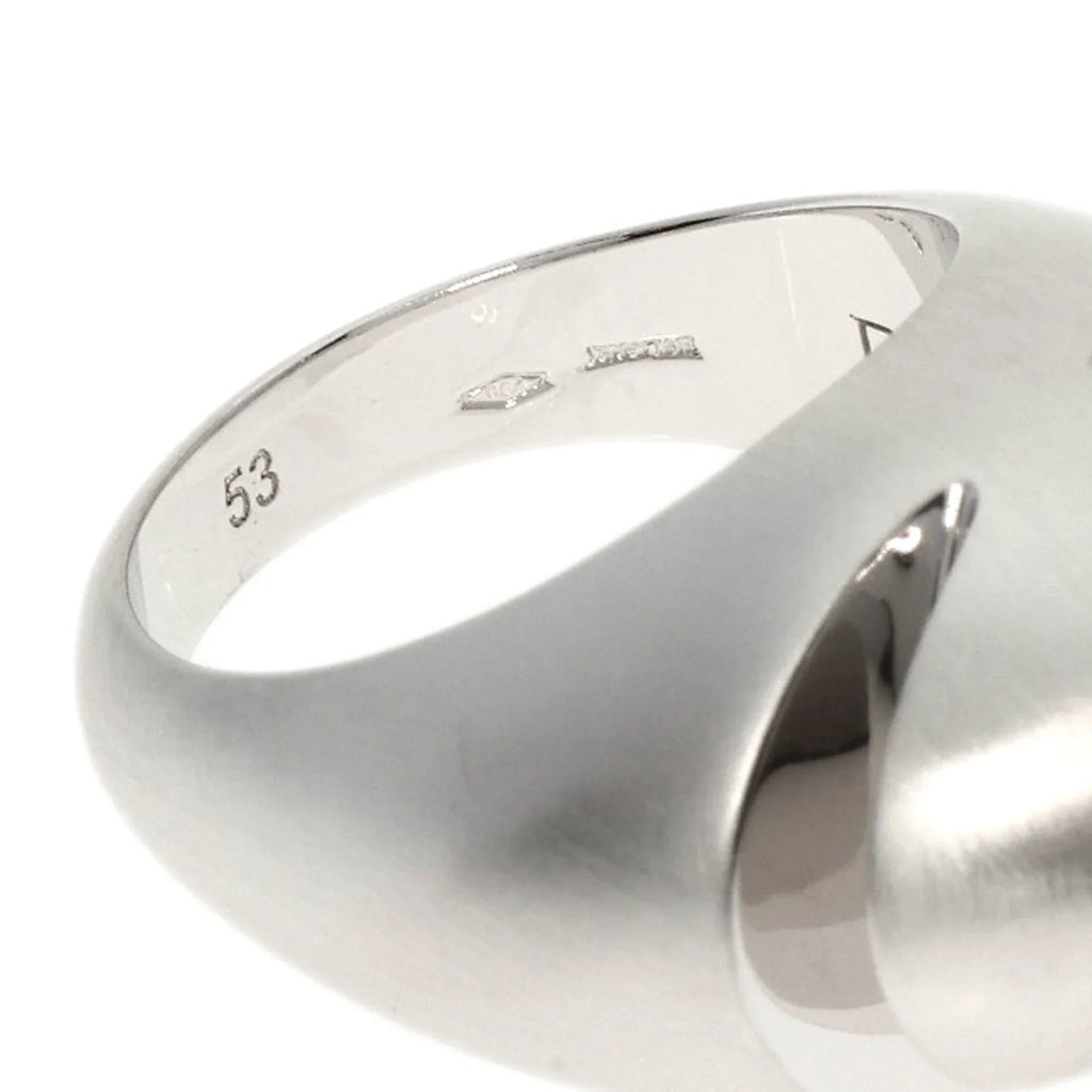 K18 Cabochon #53 Ring Women's Bvlgari Gold (Good) Pre-Owned White BVLGARI