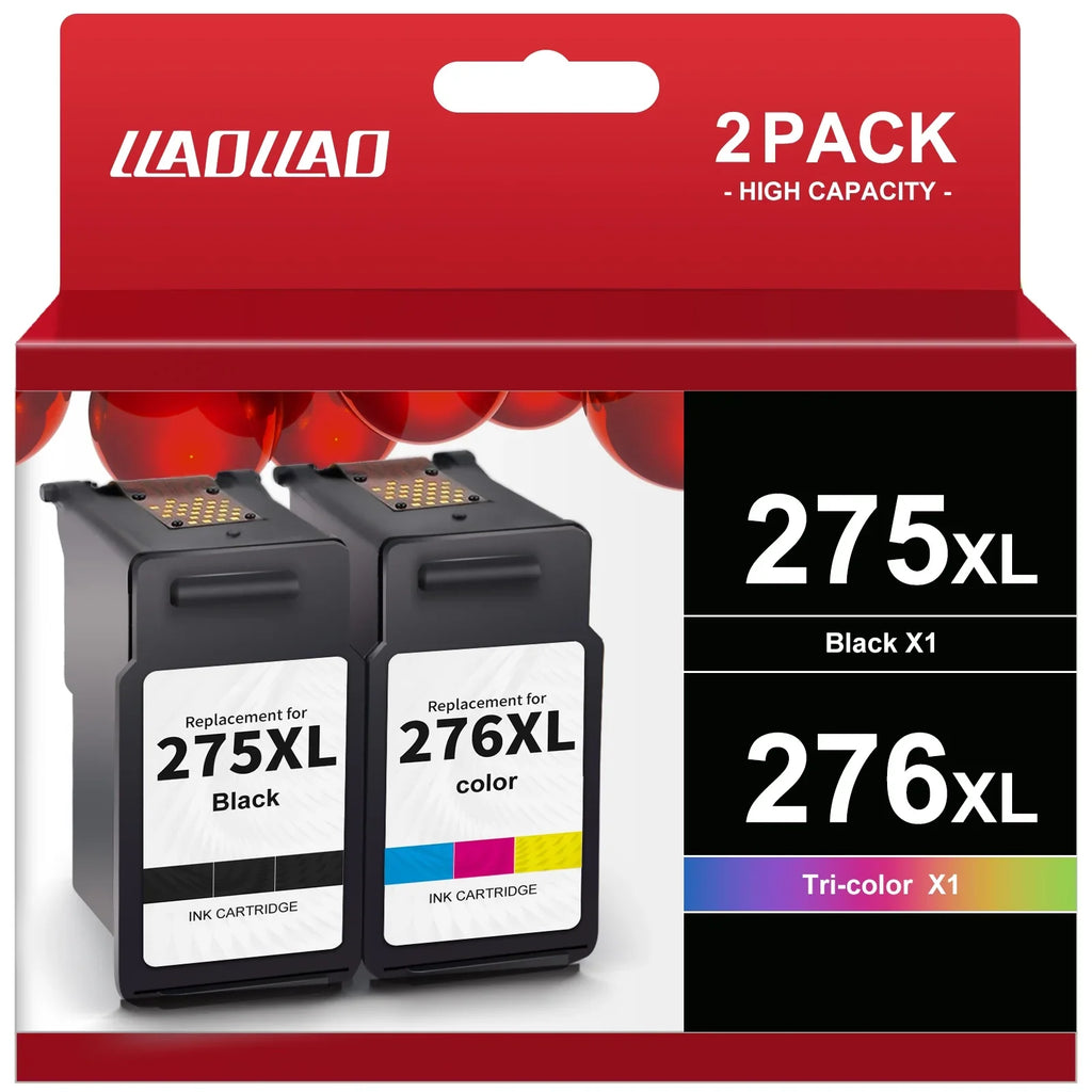 275Xl Ink Cartridges For Canon Ink 275 And 276 For Pixma Ts3522 Ts3520 Ts3500 Tr4722 Tr4720 Tr4700 (2 Pack)