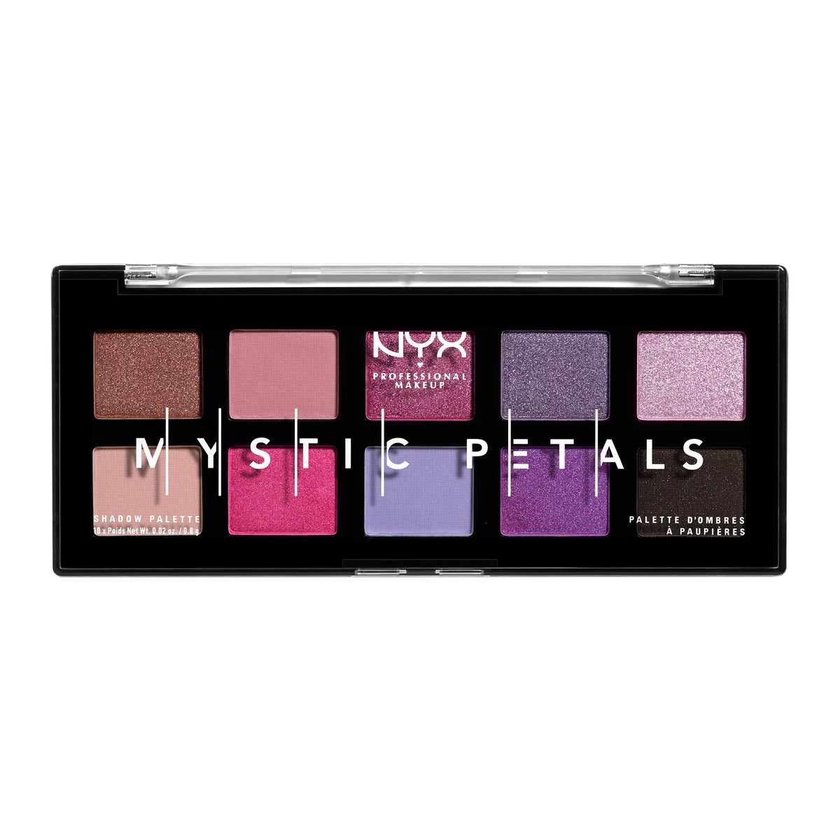 Professional Midnight Makeup NYX Eyeshadow Petals Mystic Palette, Orchid