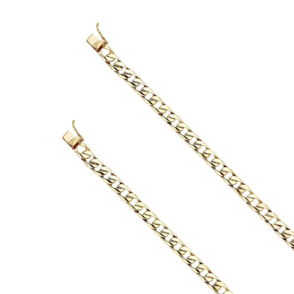 Men Gold Jewelry | - Yellow | for 8" Weight Bracelet Men’s | 14.7 Bracelets for Chain Cuban Link Gift Women 14k 14KY Elegant and Gold