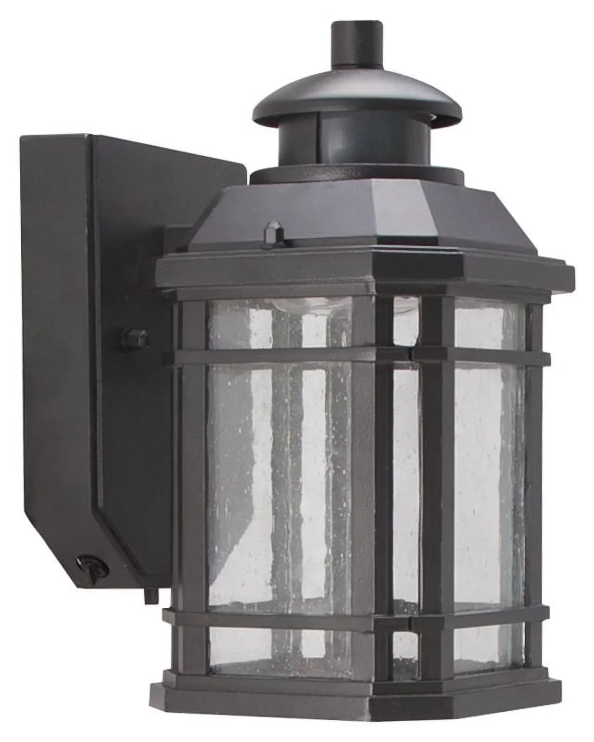 Boston Harbor Led-0214-Wd-Se Outdoor Motion Activated Wall Lantern, 120 V, 10.5 W, Led Lamp, 350 Lumens, Black Fixture