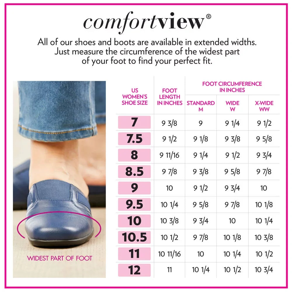 Comfortview Women'S Wide Width Cv Sport Ria Slip On Sneaker Sneaker