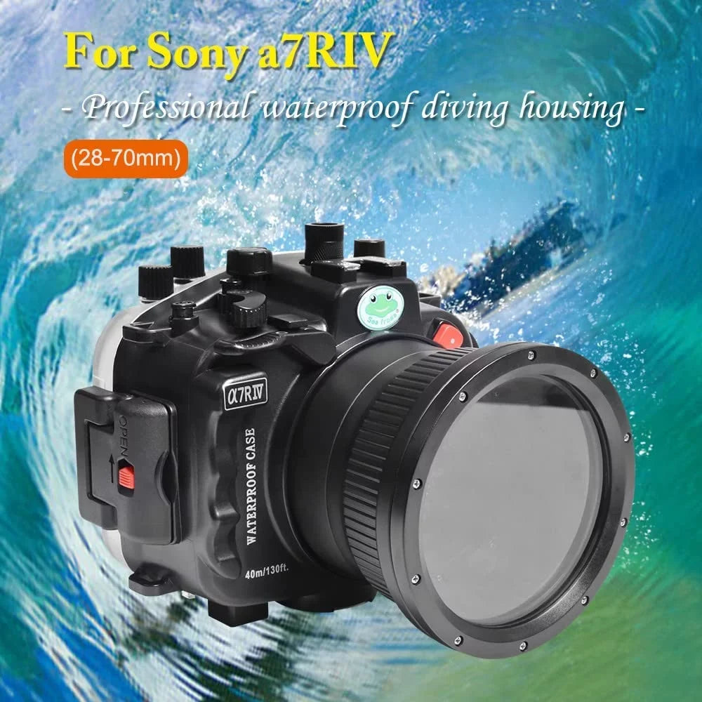 for with F4 F4 Lens-Black F1.8 A7R Housing 50mm GM Seafrogs IV 16-35mm 85mm 24-70mm Camera 40M/130FT 28-70mm F1.8 Underwater Compatible 24mm F1.4
