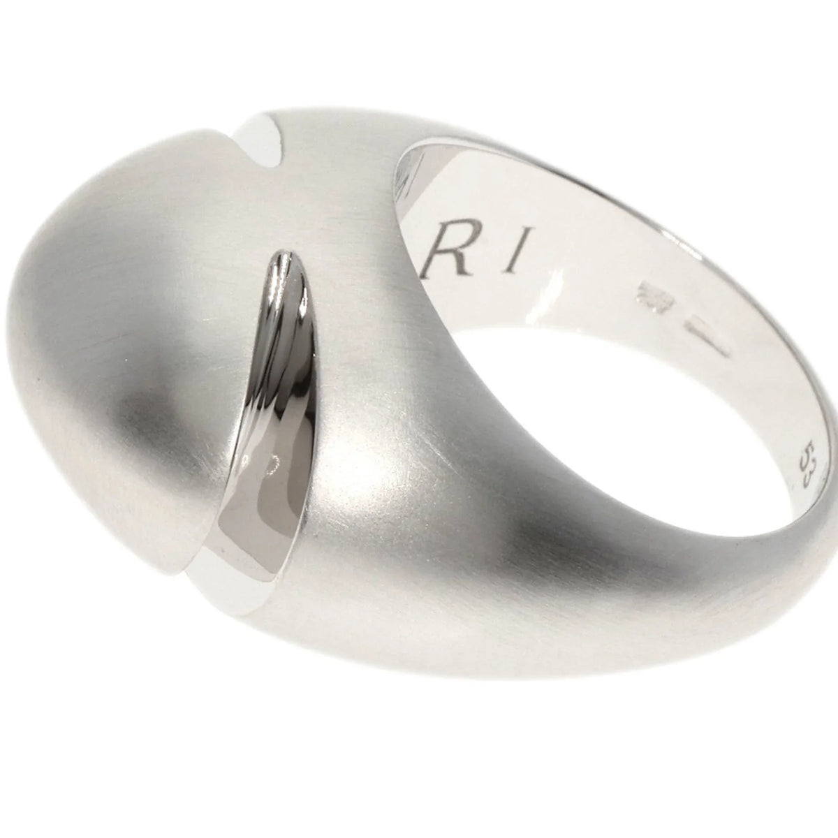 K18 Cabochon #53 Ring Women's Bvlgari Gold (Good) Pre-Owned White BVLGARI