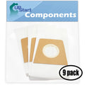Vacuum Bags Bagged Featherlite Vacuum Pack Pack) Green) Type Devil 3920048001, Upright - for 3920047001, Replacement with M085580 3 Bags Dirt 27 per - Devil Compatible U Bags Vacuum (9 Dirt (Light