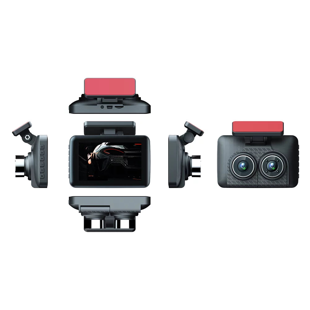 Recorder, Safety Auto Cameras Recorder, 3 Walmart Cam, Wide Dash Camera Channel Triple Angle Car Driving