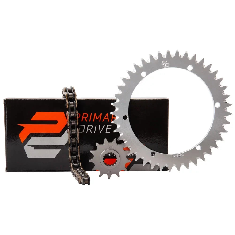 Primary Drive Alloy Kit & X-Ring Chain Silver Rear Sprocket For Yamaha Yz125X 2020-2022