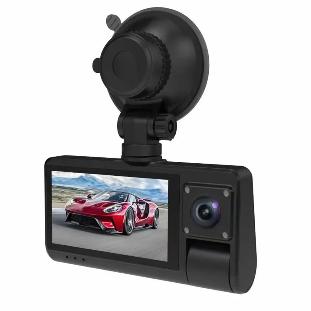Cam with Driving Angle Video Clear - Wide Rearview Mirror Auto 3-in-1 Touch Connectivity Screen WiFi Safety Recording, Camera, Dash - Recorder