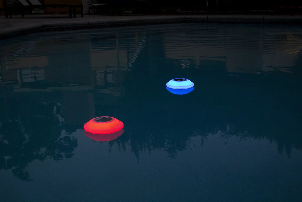 LED Functionality Speaker Display Phone Multi-Light Swimming Backlight - Portable Pools, with Outdoors Bluetooth for Waterproof Color 7 Lakes, Call Floating Poolmaster