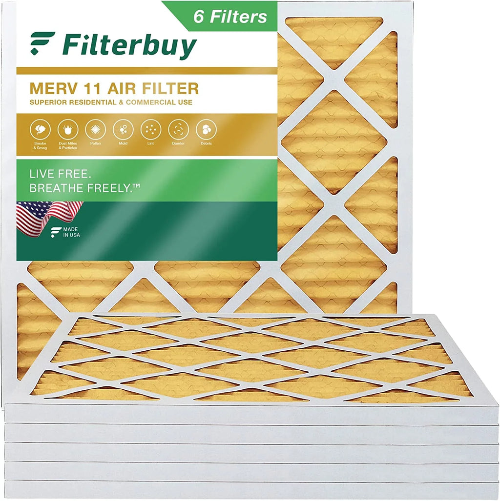 11 Air HVAC Furnace Pleated (6-Pack) Filterbuy MERV Filters 20x20x1 AC