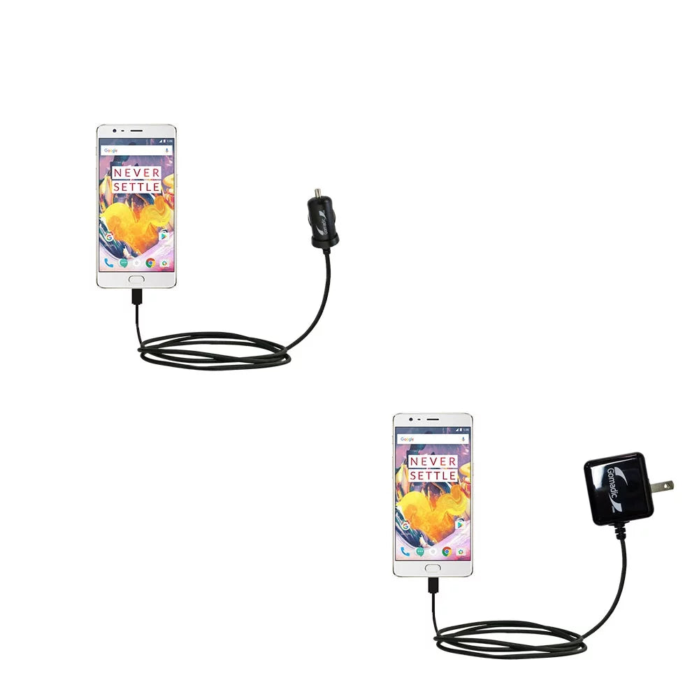 Wall Wall Includes and with Car DC and both 3T Essential for OnePlus AC the Charging suitable Options Kit Charger - TipExchange Gomadic Car