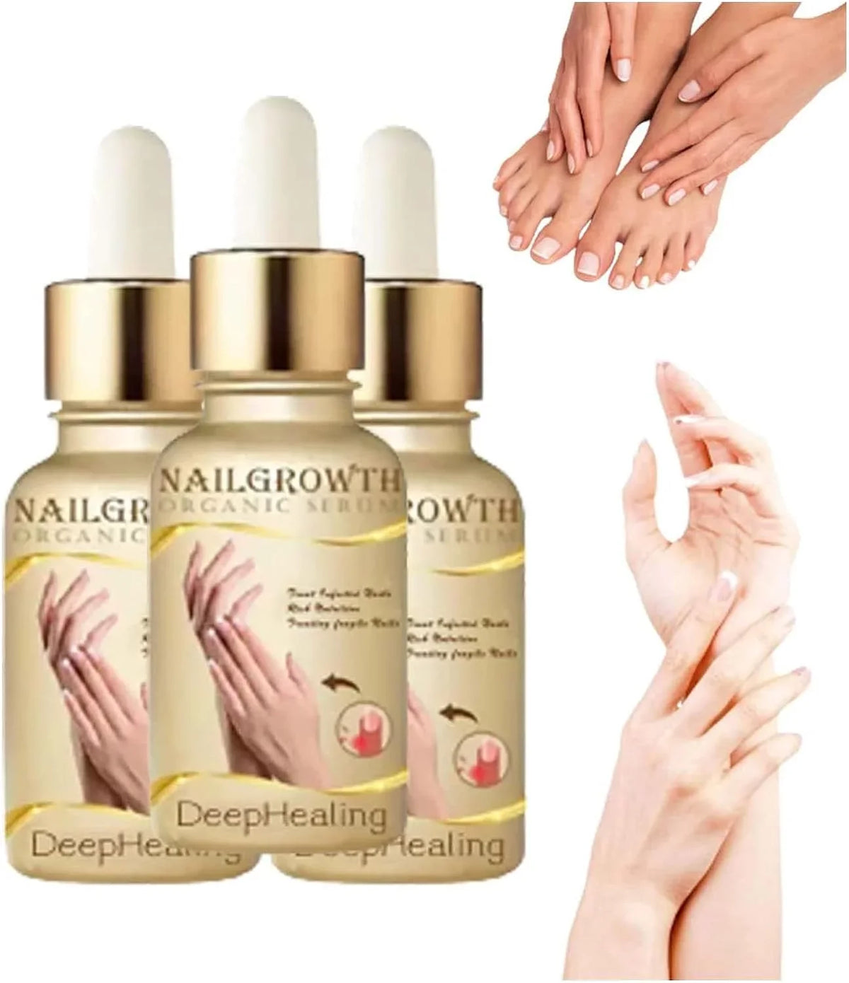 Growth Nail Growth Nails and and Growth Serum, Serum, Nail Reconstrux Nail Growth Repair Serum, Damaged Strengthening Nail Nail for Serum Organic Healing Nail for Growth, 3PCS Deep