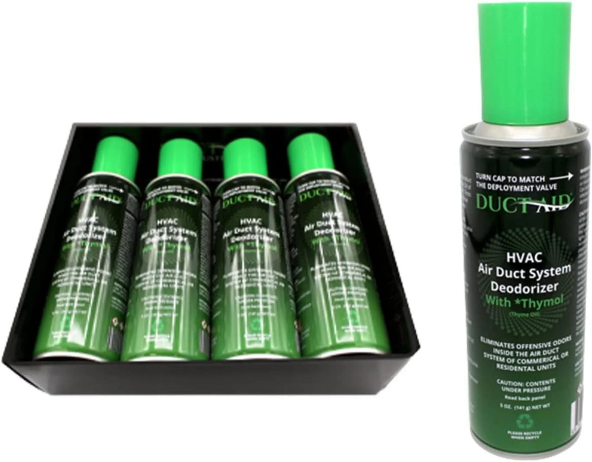 Treatment with Deodorizer Natural, System - Fogger HVAC Duct Aid All Multiple Mold of Concentrate and Thymol Air with Uses. - 4 Duct Plant-Based Pack
