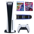 P-S-5 of and Clank: Console, One 825GB Galaxy Charger Wireless Mazepoly Dual Ratchet Rift & Dock Guardians Controller, with Marvel’s Apart Games Blu-ray, UHD Play-Station-5 the Disk